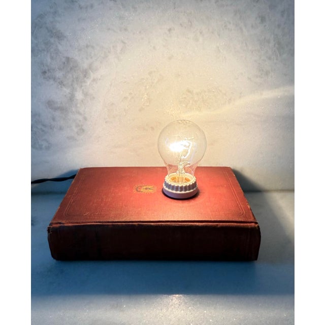 Unique Vintage Book Table Lamp For Sale - Image 11 of 11