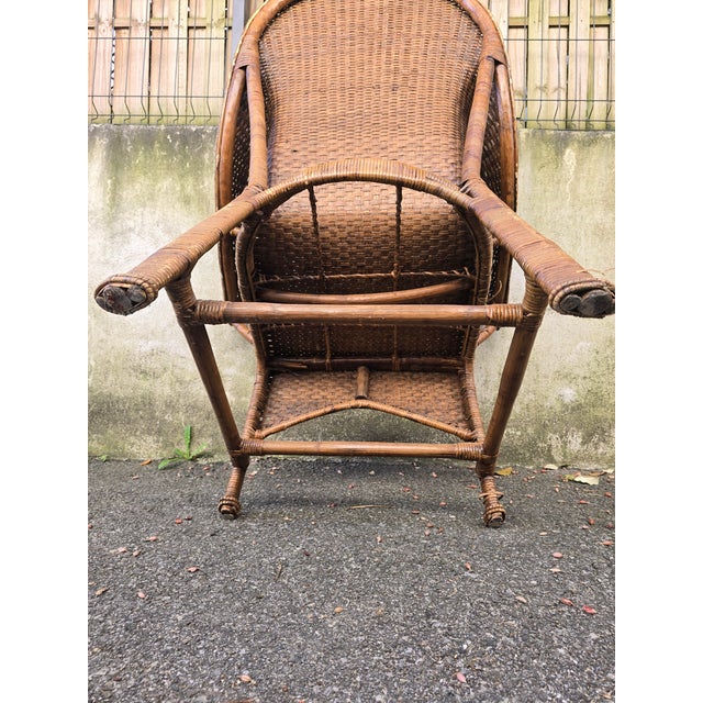 Arts & Crafts Chair in Wicker and Rattan from Dryad & Co, 1910 For Sale - Image 6 of 18