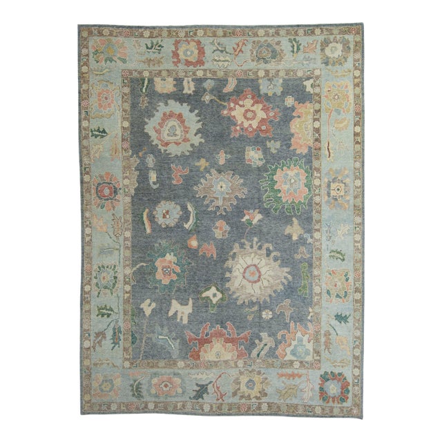 Turkish Oushak Rug 9'6" x 13' #20376 For Sale