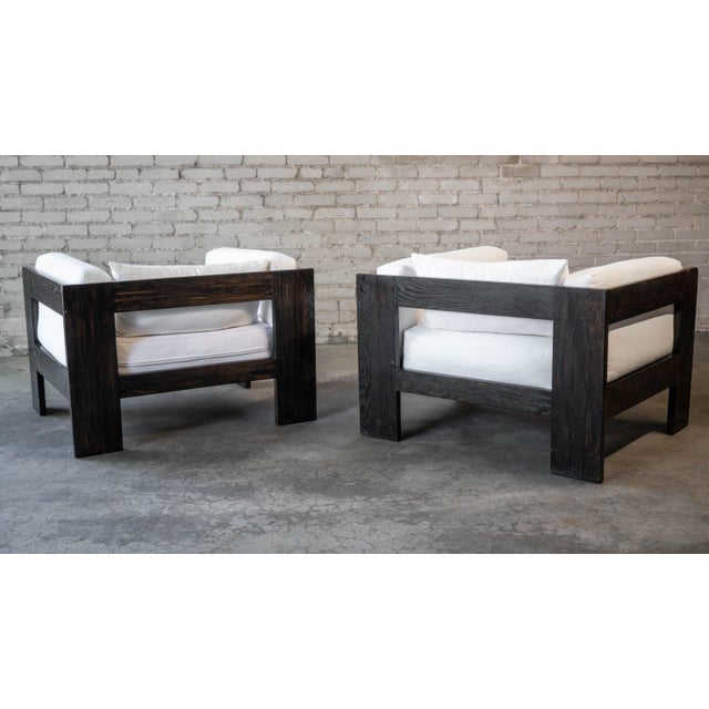 Vintage Attributed to Tobia Scarpa for Knoll 'Bastiano' Attributed Chairs - A Pair For Sale - Image 12 of 18