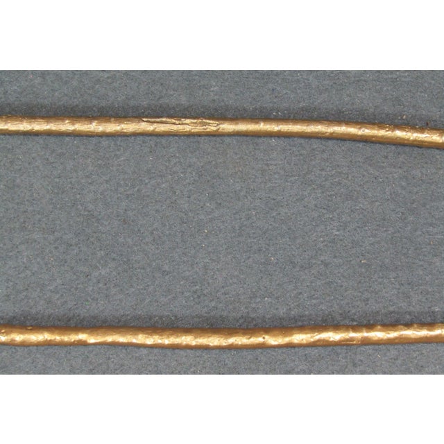 Grant Dawson Mangrove Collection 24k Gold-Plated Salad Servers, Set of 2 For Sale - Image 10 of 15