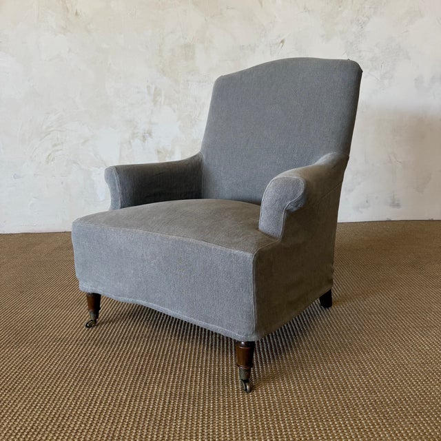 French Alma Chair - Kaki For Sale - Image 3 of 5