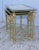 Metal 1950s French Bronze and Brass Nesting Tables For Sale - Image 7 of 11