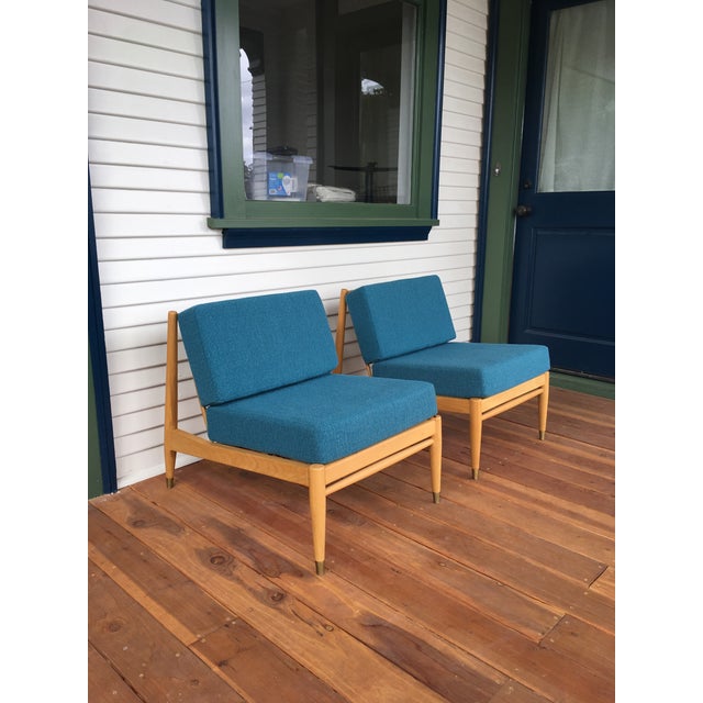 Mid-Century Modern Mid-Century Lounge Chairs - A Pair For Sale - Image 3 of 7
