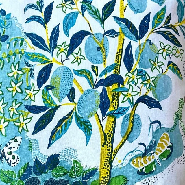 Custom Costal Schumacher “Citrus Garden” Throw Pillow For Sale - Image 12 of 15