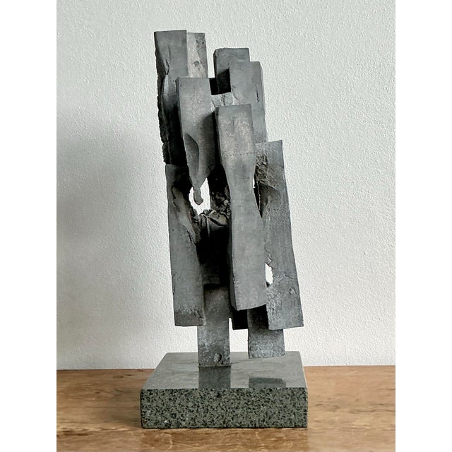 Late 20th Century Vintage Boho Brutalist Modernist Sculpture For Sale - Image 5 of 9