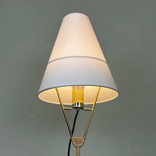 Mid-Century Austrian Vice Versa Floor Lamp in Brass and Iron attributed to Carl Auböck, 2025 For Sale - Image 10 of 11