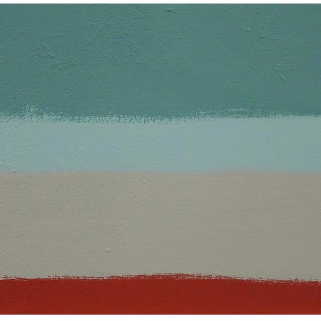 Abstract Vintage Mid Century Abstract Oil Painting Rothko Style For Sale - Image 3 of 5