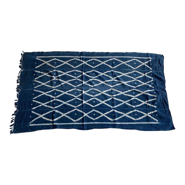Andrianna Shamaris Antique Indigo Mali Textile For Sale