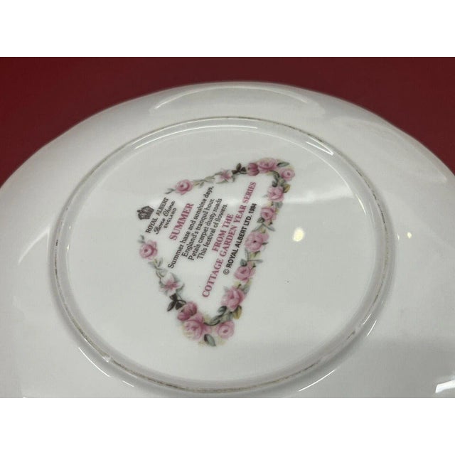Ceramic Cottage Garden Year Series Plates from Royal Albert, Set of 4 For Sale - Image 7 of 10
