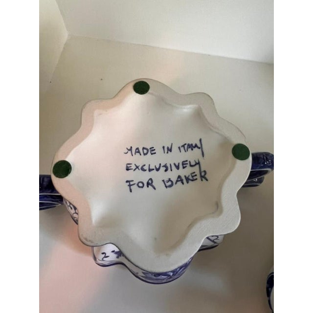 Traditional Royal Delft Tulipiere - Made for Baker Furniture For Sale - Image 3 of 3