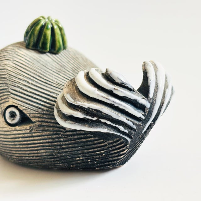 Ceramic Artesania Rinconada Pottery Whale - Uruguay For Sale - Image 7 of 9