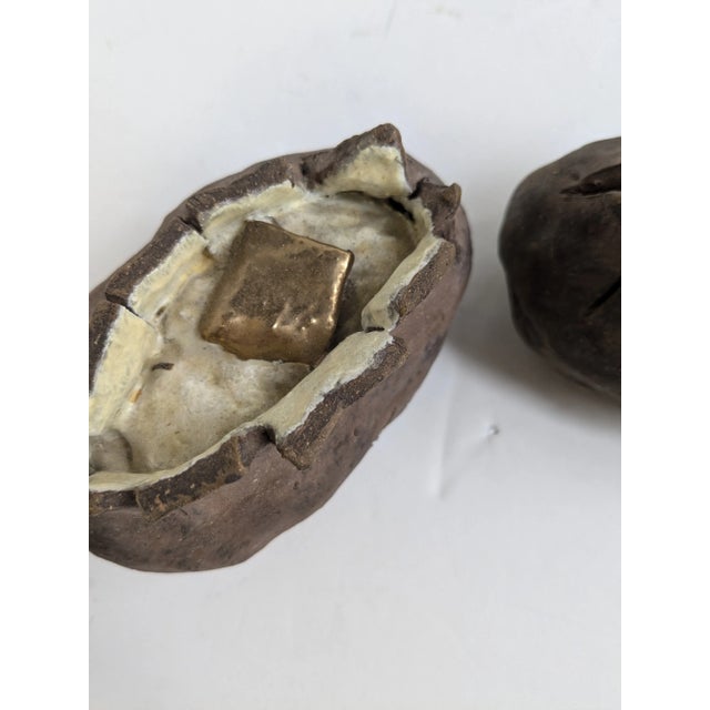 Pair of Artist Signed Ceramic Baked Potatoes, Mid 20th Century For Sale - Image 11 of 11