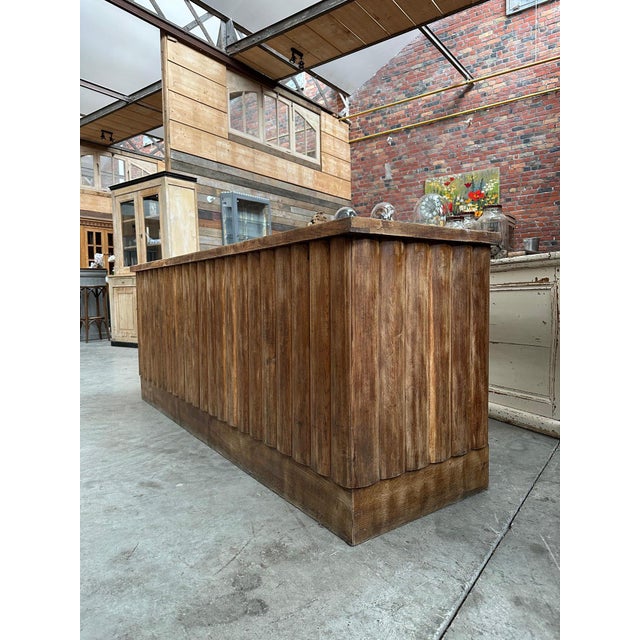 Art Deco Solid Oak Counter For Sale - Image 3 of 11