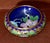 Vintage Chinese Small Cloisonné Bowl With Floral Interior For Sale - Image 4 of 13
