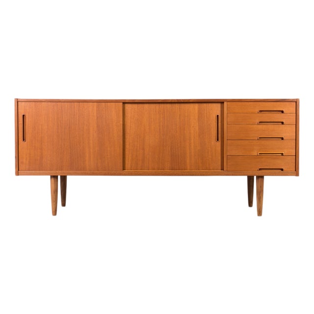 Vintage Swedish Trento Teak Sideboard by Nils Jonsson for Hugo Troeds, 1960s For Sale