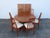 Mid-Century Modern Edvard Valentinsen Danish Modern Dining Table Six Svegard Chairs 2 Leaves 6311 For Sale - Image 3 of 18