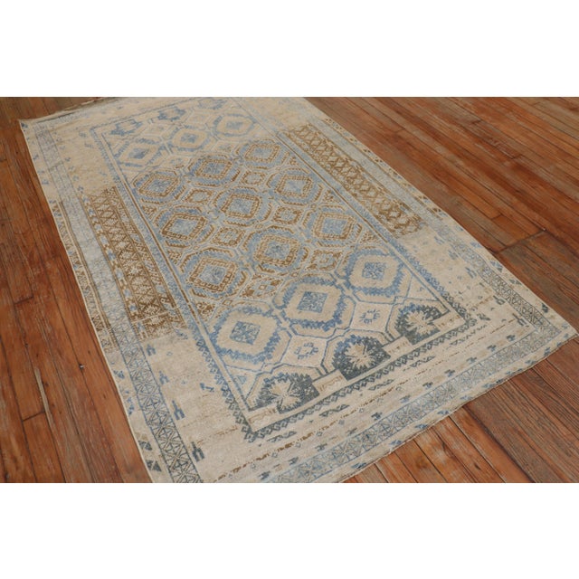 Early 20th Century Tribal Persian Balouch Rug - 3'11" x 6'9" For Sale - Image 4 of 8