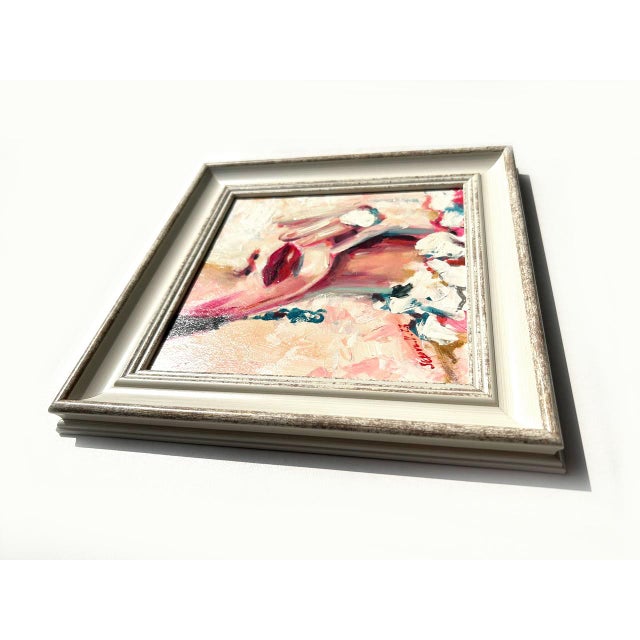 Gold Framed Portrait Woman Original Feminine Painting by Valeriya Serova For Sale - Image 8 of 9