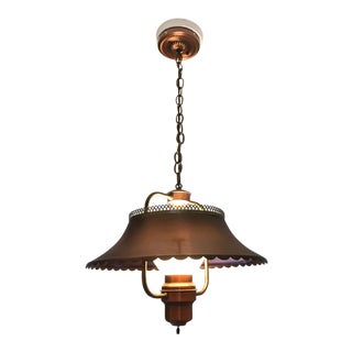Vintage Copper Penant Light For Sale