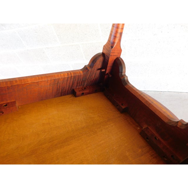 Tiger Maple Queen Ann Accent Table by Great Windsor Chair Co For Sale - Image 14 of 14