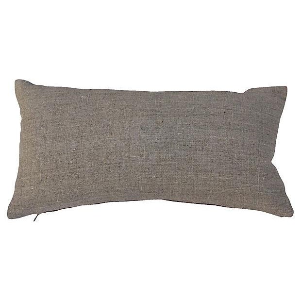 Embroidered Silk Crane Boudoir Pillow Chairish