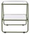 Green Zunia 2 Tier Accent Table in Green For Sale - Image 8 of 8