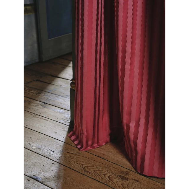 In a celebration of the sartorial stripe together with the frivolity of the sawtooth Giles`s design for Regency Aperigon...