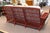 Vintage Palecek President's Sofa & Chair 3 Piece Rattan Patio Sofa & Chair Set For Sale - Image 16 of 18