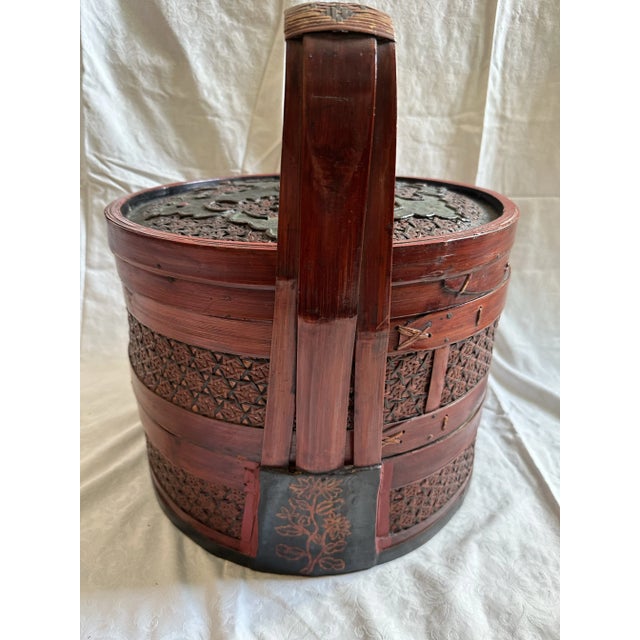 19th Century Lacquered Wedding Basket For Sale In New York - Image 6 of 6