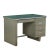 Writing Desk in Enamelled Metal and Leatherette, 1960s For Sale - Image 9 of 9