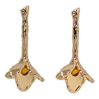 Flora Earrings Matched, A Pair For Sale