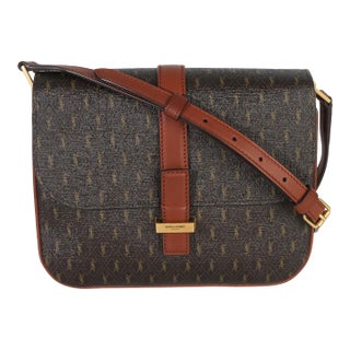 Brown Canvas Le Monogramme Small Sac Besace Shoulder Bag For Sale
