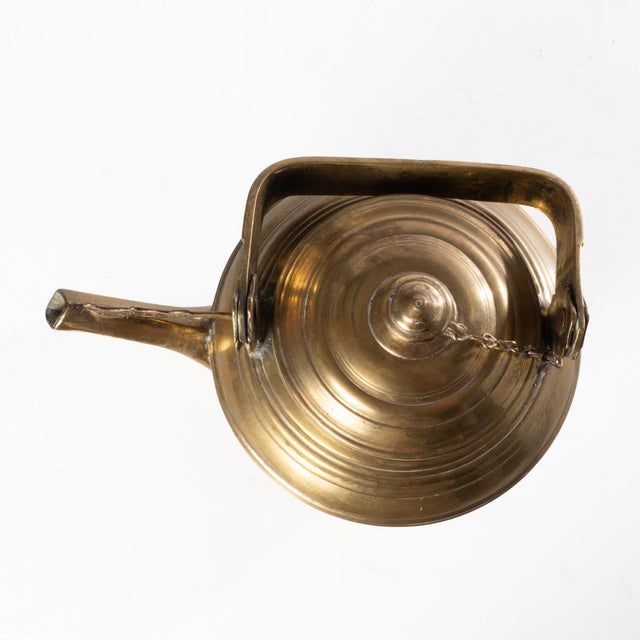 Traditional 18th Century Brass Tea Kettle For Sale - Image 3 of 10