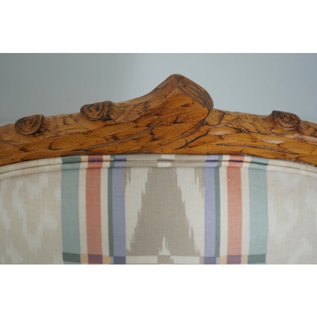 Pair Faux Bois Branch Form Carved Open Armchairs For Sale - Image 11 of 12