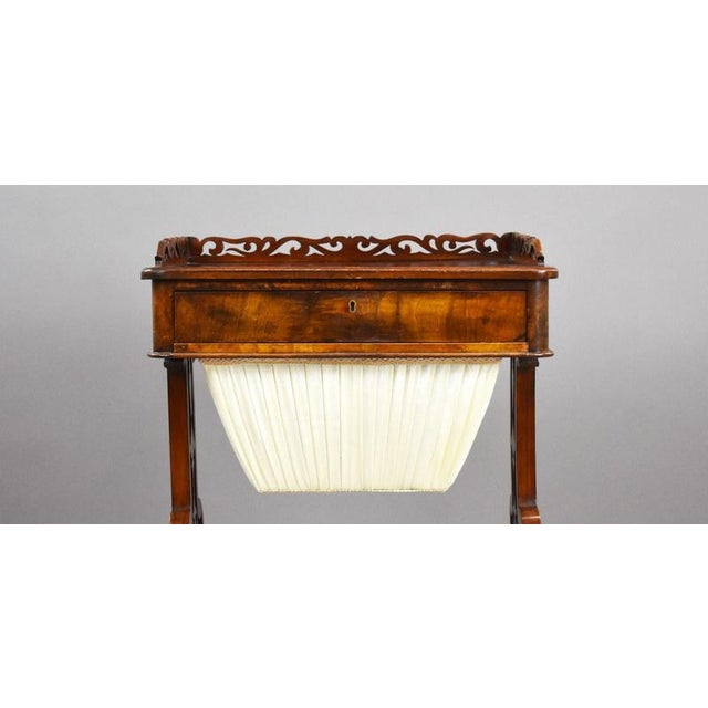Victorian Mahogany Worktable, 1860 For Sale - Image 6 of 8