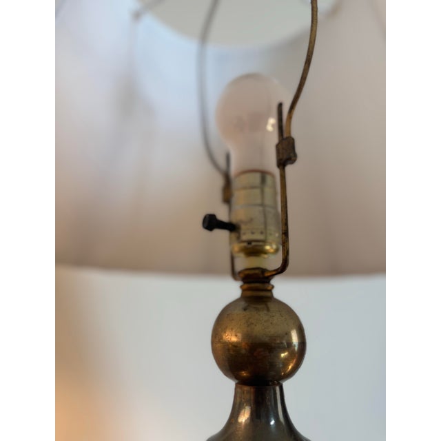 Vintage Moroccan Pierced Metal Table Lamps - a Pair For Sale - Image 9 of 10