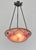 Charles Schneider - Le Verre Français A wonderful French art deco hanging fixture in wrought iron with a nice Schneider Le...