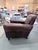 Transitional Universal Furniture Carson Brown Top Grain Leather Accent Chair For Sale - Image 3 of 10