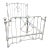 Antique Early 19th Century American Fancy Iron Bed Frame With Side Rails For Sale