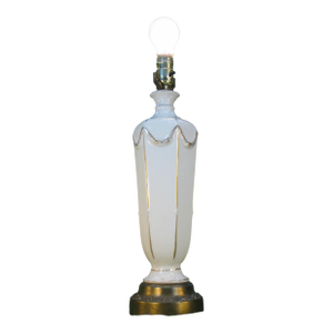 Early 20th Century Table Lamp French Empire Style Neoclassical Porcelain