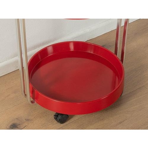 Red Space Age Serving Trolley For Sale - Image 8 of 9
