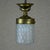 Metal Art Nouveau Ceiling Lamp. Sweden, 1900s For Sale - Image 7 of 7