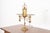 A gorgeous antique Arts and Crafts or Art Deco brass double arm student lamp or desk lamp In the manner of Tiffany Studios...