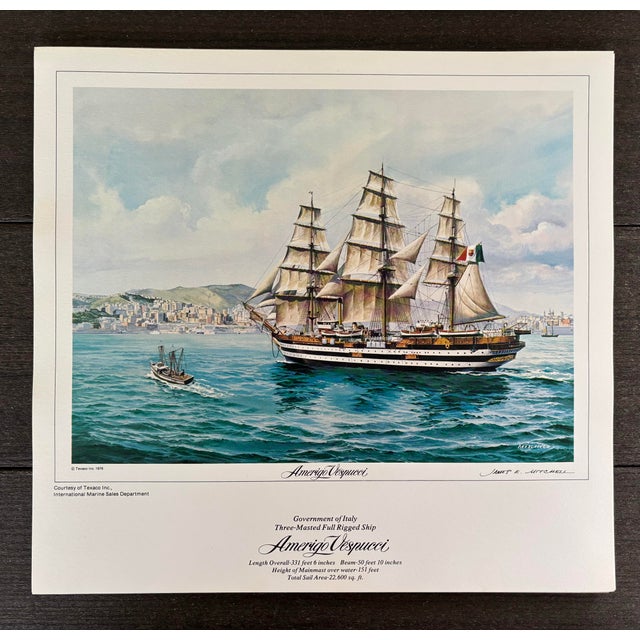 14 Limited Edition Prints of Tall Ships Portfolio by American Marine Artist James E. Mitchell For Sale - Image 11 of 12