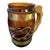 Vintage Siesta Ware Amber Glass Western Barware Set With 6 Mugs & Wood Caddy For Sale - Image 9 of 12