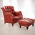 Vintage Thomasville Chesterfield Leather Easy Chair and Ottoman Set For Sale - Image 12 of 12