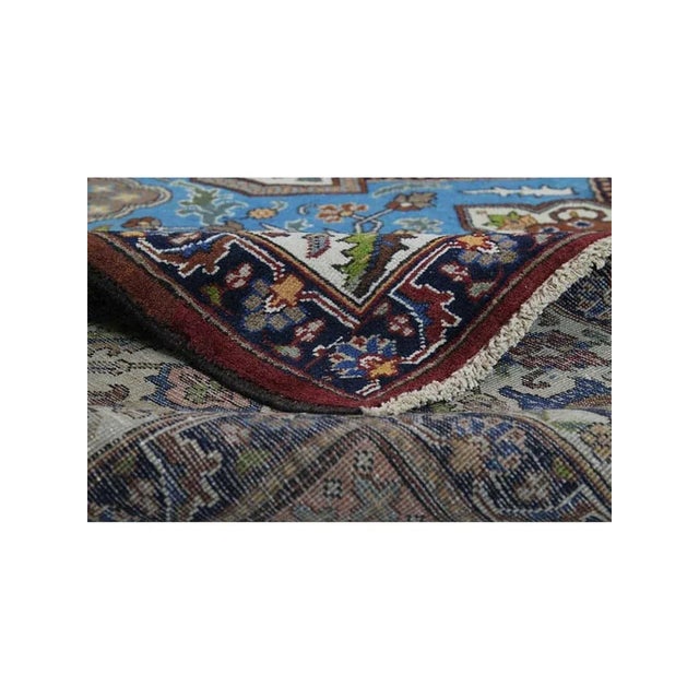 Traditional 1940s Old Persian Tabriz Rug 10x 13 For Sale - Image 3 of 10