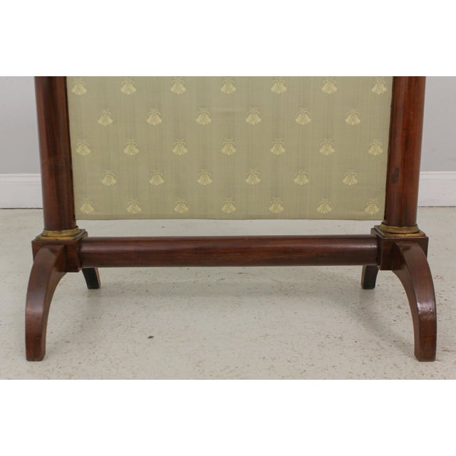 Antique French Empire Bronze Mounted Firescreen For Sale In Philadelphia - Image 6 of 12