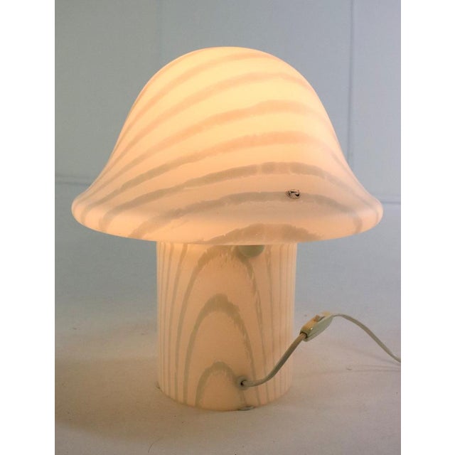 1970s Zebra Mushroom Table Lamp from Peill & Putzler, 1970s For Sale - Image 5 of 7